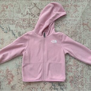 North Face fleece hooded jacket VGUC